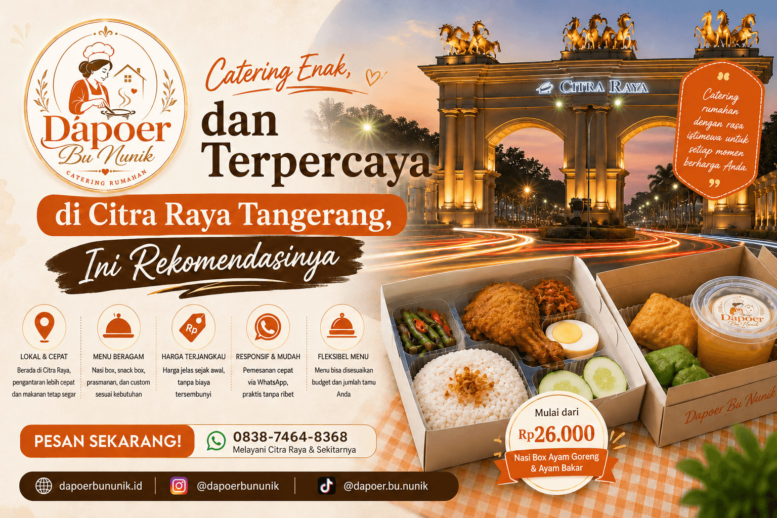 Thumbnail artikel Katering Enak dan Terpercaya di Citra Raya Tangerang, Ini Rekomendasinya