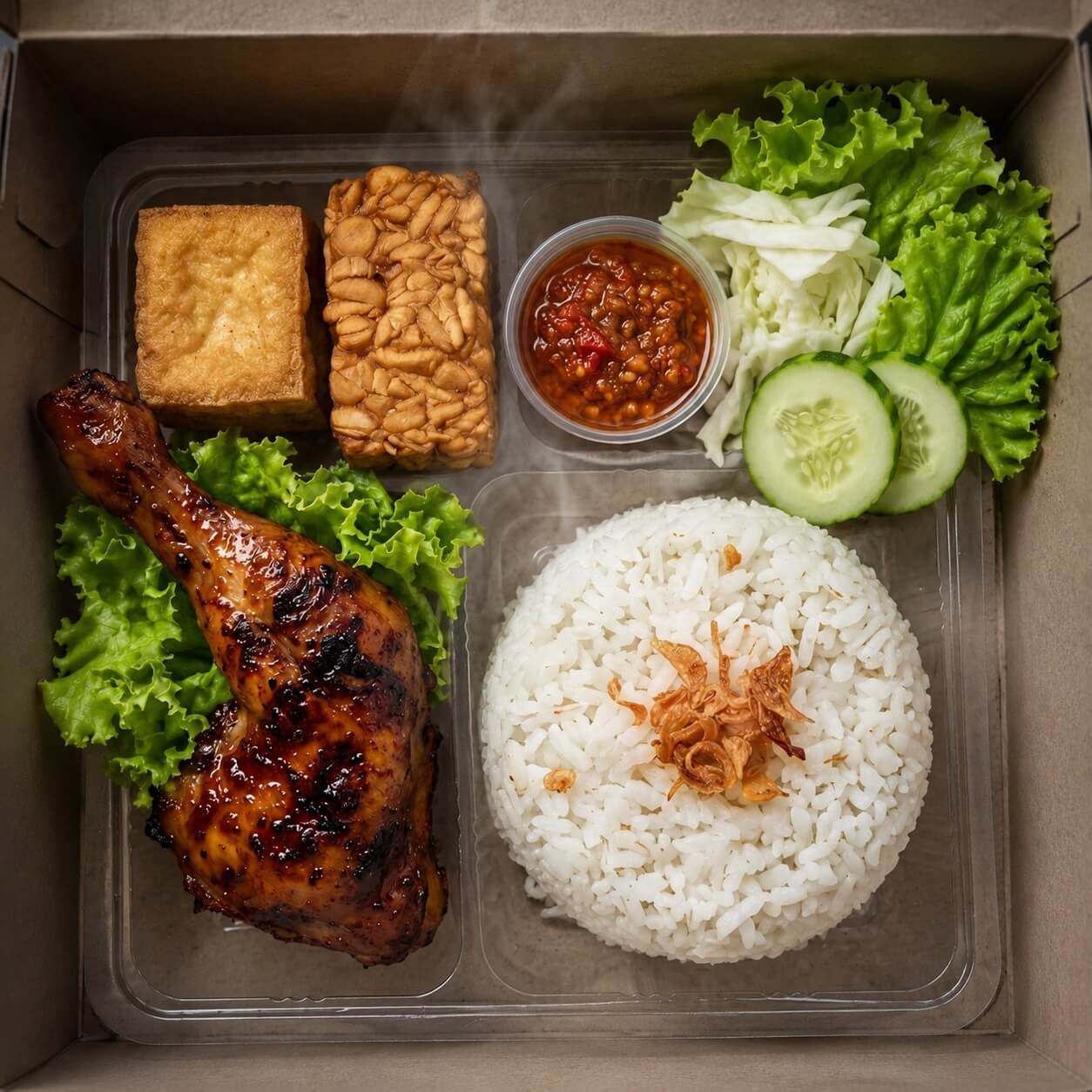 Foto Nasi Box Ayam Bakar